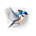Swallow Bird tattoo design idea