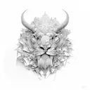 strength and thought  tattoo design idea