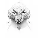 strength and thought  tattoo design idea