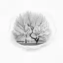 the work Willow in flowy writing with a willow branch underlining it. and the date 7.29.2021 under the willow branch tattoo design idea