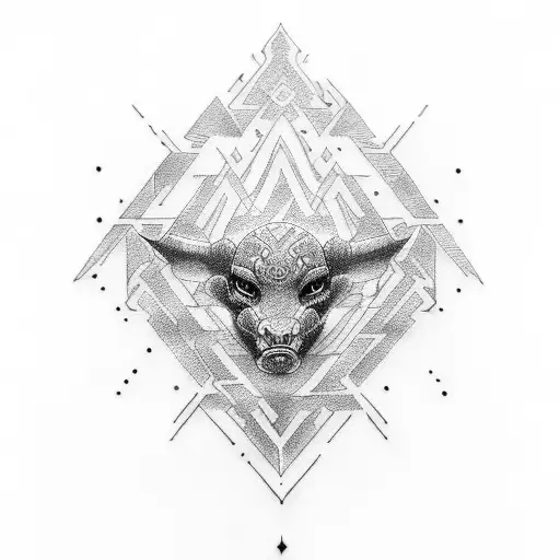 runic tattoo design idea