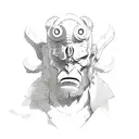 Hellboy  tattoo design idea