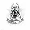 Hellboy  tattoo design idea