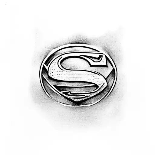 Superman symbol with a fish  tattoo design idea