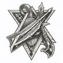 arrow, arrow-head, wishbone tattoo design idea