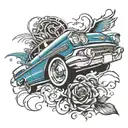 58 chevy impala tattoo design idea