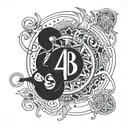 Create a tattoo based on the 48 laws of power by robert grenee, add details and things related to human psychology. tattoo design idea