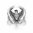 fenix bird tattoo design idea