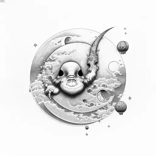 moon Kodama  tattoo design idea