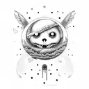 moon Kodama  tattoo design idea