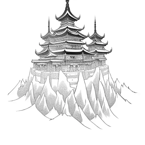 Northern Air Temple from Avatar the Last Airbender tattoo design idea