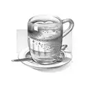 Café e cerveja tattoo design idea