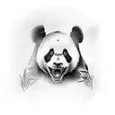 Panda Warrior tattoo design idea