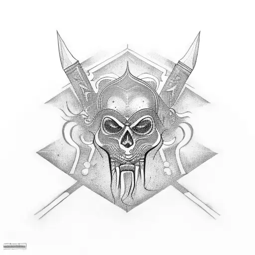 sumerian hippi  tattoo design idea