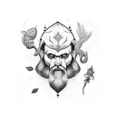 sumerian hippi  tattoo design idea