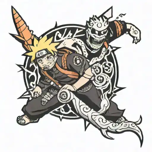 Cursed Mark Naruto related tatto tattoo design idea