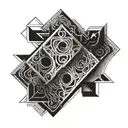 number #9 tattoo design idea