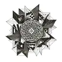 number #9 tattoo design idea