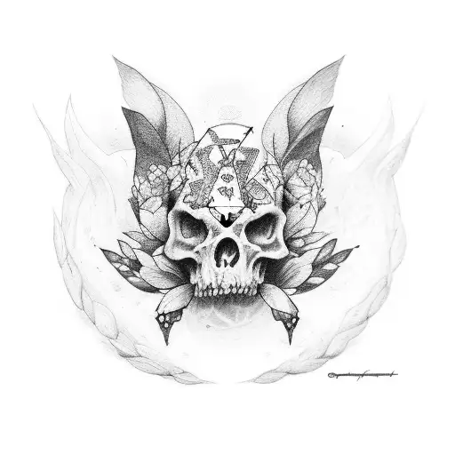 Cruz formada por las palabras ALICIA Y ELISA  tattoo design idea