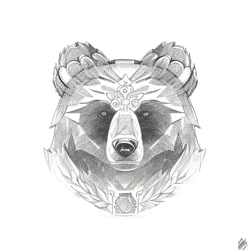 bear claw tattoo design idea