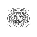 bear claw tattoo design idea