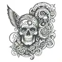 Bipolar disorder men tattoo design idea