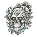 Bipolar disorder men tattoo design idea