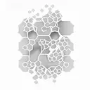 hexagonal beehive background with human bee hybrid leg tattoo tattoo design idea