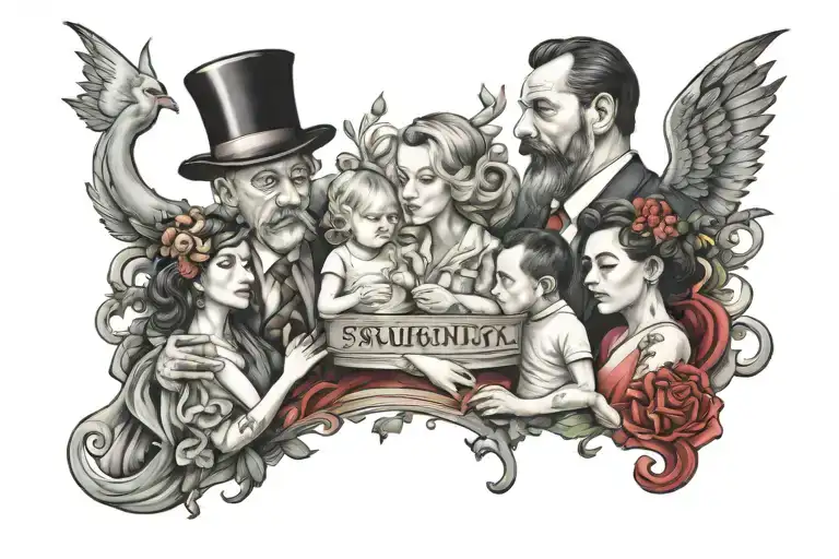 Family is Everything tattoo design idea