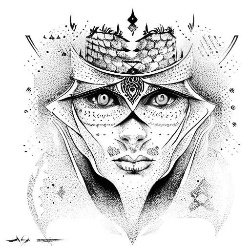 The Emperor Magician with Blue Eyes  tattoo design idea