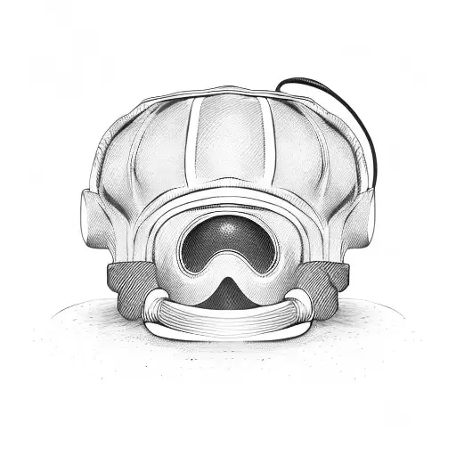 Firefighter helmet with a baseball design tattoo design idea