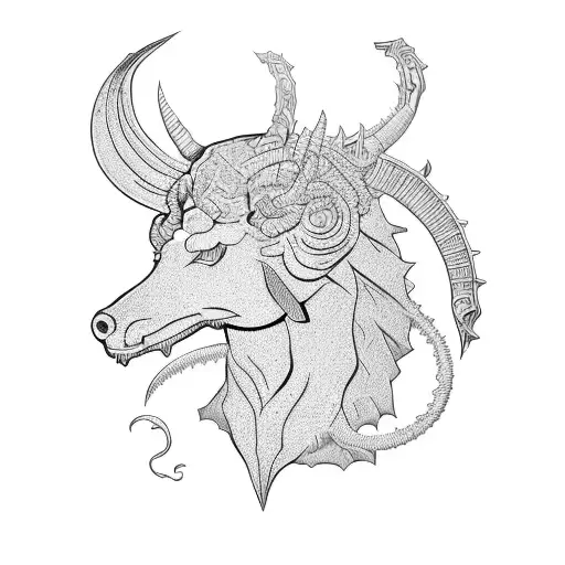 whore of babylon tattoo design idea