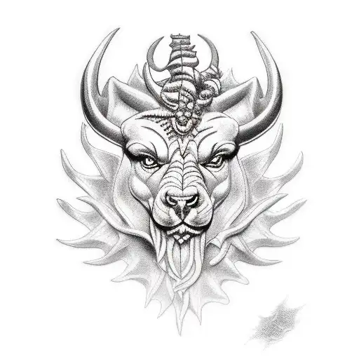 whore of babylon tattoo design idea