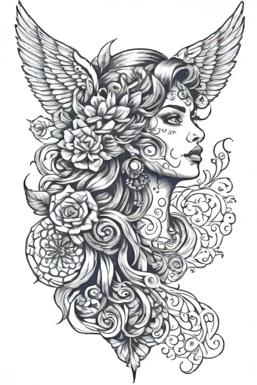 gypsy sleeve tattoo tattoo design idea