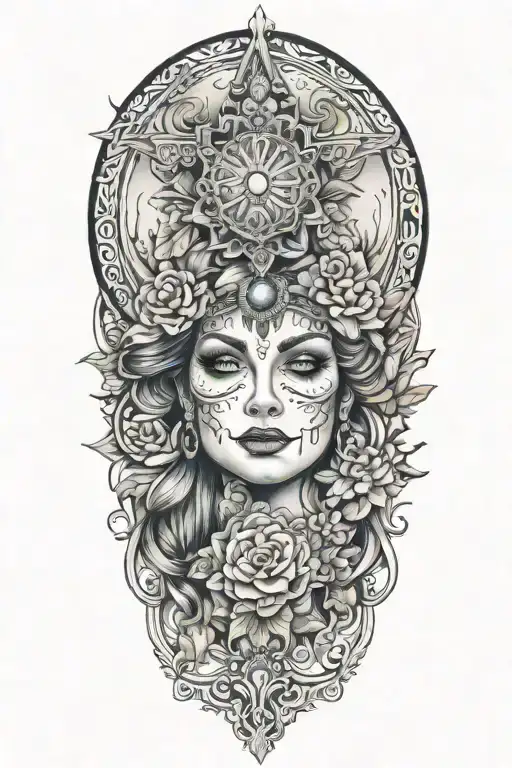 gypsy fair tattoo design idea