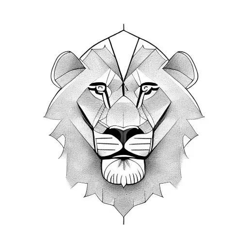 lions sin of pride tattoo design idea