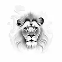 lions sin of pride tattoo design idea