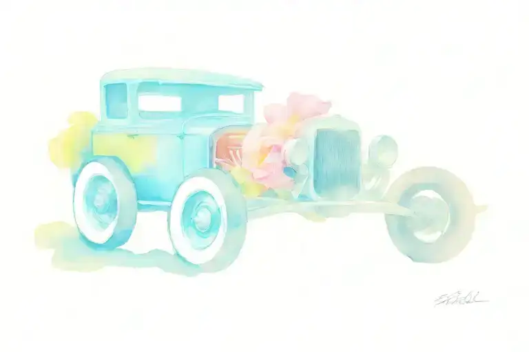 Ethel May Hot Rod tattoo design idea