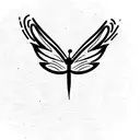 phoenix and butterfly, for men tattoo design idea