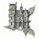 architecture patterns tattoo design idea