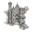 architecture patterns tattoo design idea