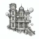 architecture patterns tattoo design idea