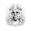 The word grandma in spanish tattoo design idea