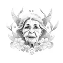 The word grandma in spanish tattoo design idea