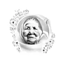The word grandma in spanish tattoo design idea
