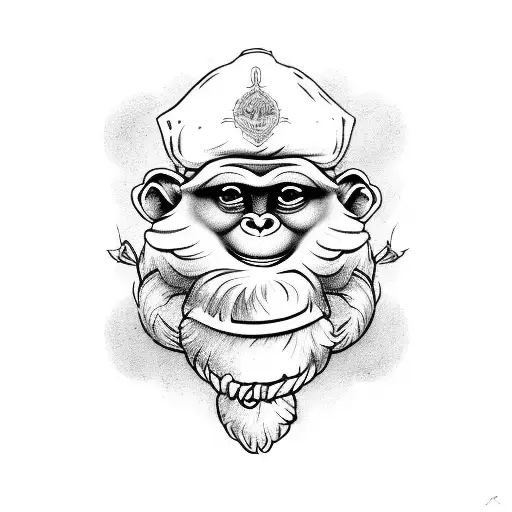 Three wise monkeys tattoo with a funny design tattoo design idea