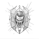 Dracula tattoo design idea