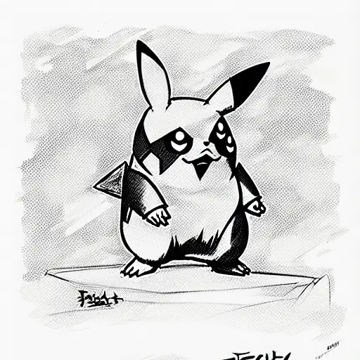 pikachu tattoo design idea