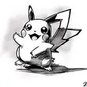 pikachu tattoo design idea