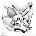 pikachu tattoo design idea